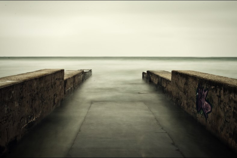 Into the sea